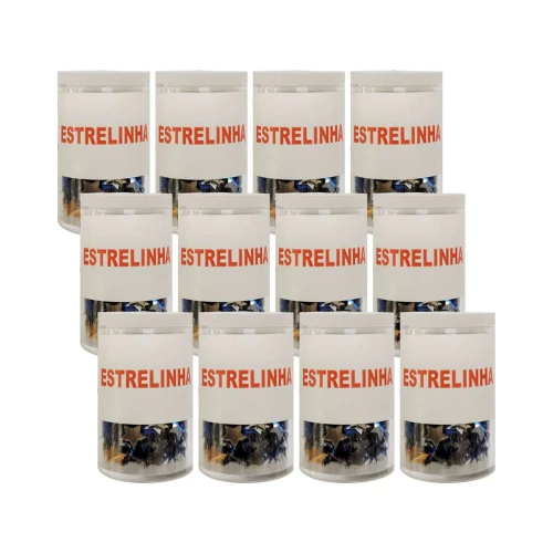 Estrelinha cores sortidas com 01 unidade 3gr
