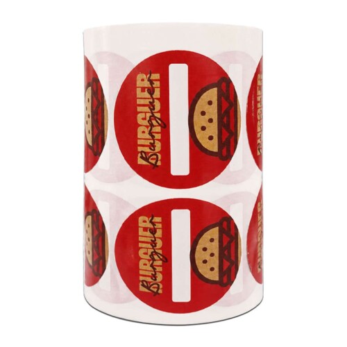 Etiqueta delivery lacre burguer 4,5x4,5cm Etiqueta delivery lacre burguer 4,5x4,5cm