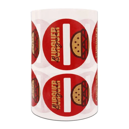 Etiqueta delivery lacre burguer 4,5x4,5cm Etiqueta delivery lacre burguer 4,5x4,5cm