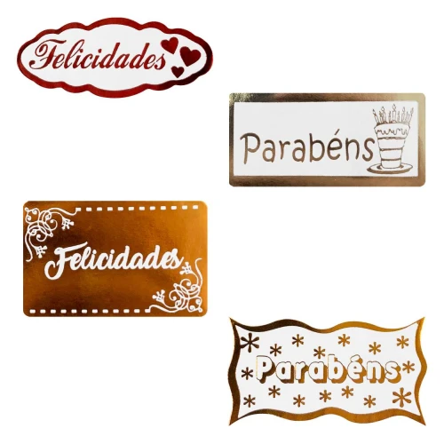 Etiqueta fantasia diversas com 100 unidades