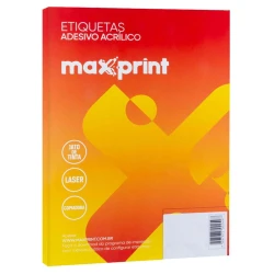 Etiqueta para inkjet 16,93x44,45mm 100 folhas com 60 etiquetas Maxprint