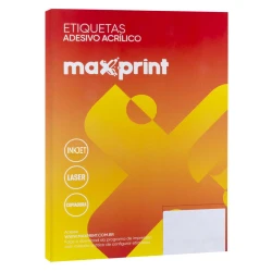 Etiqueta para inkjet 31,0x63,5mm 100 folhas com 27 etiquetas Maxprint