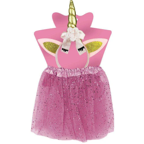 Fantasia saia com gliter + tiara sortida
