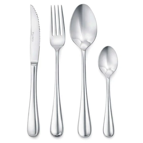 Faqueiro com 24 unidades inox com maleta Casita Faqueiro com 24 unidades inox com maleta Casita