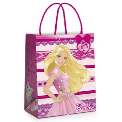 FESTAS SACOLAS PRESENTES LICENC. BARBIE GLOSS 32X26,5CM G CROMUS