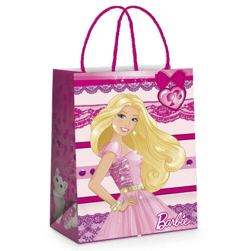 FESTAS SACOLAS PRESENTES LICENC. BARBIE GLOSS 32X26,5CM G CROMUS