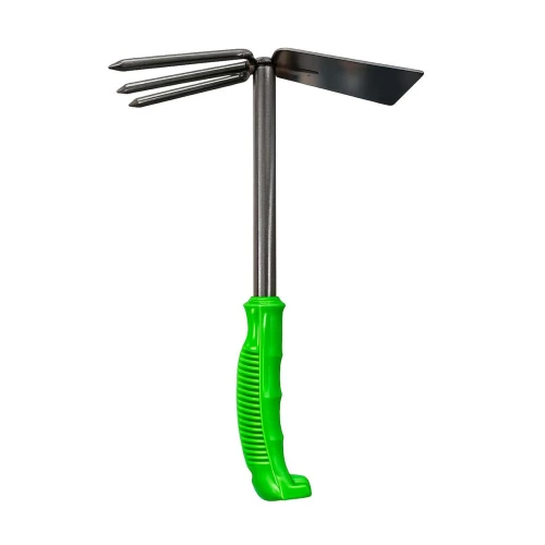 Ferramenta ancinho enxada metal para jardim 28cm (v)