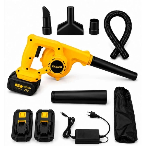 Ferramenta soprador e aspirador recarregável 21v e 350w