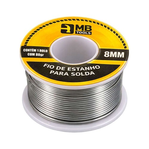 Ferro estanho para soldador elétrico 80g