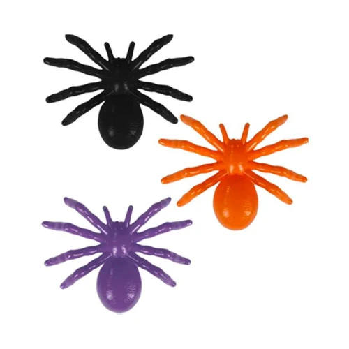 Festas aranha colorida grande 10cm com 06 unidades Mini Toys
