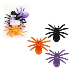 Festas aranha colorida grande 10cm com 06 unidades Mini Toys