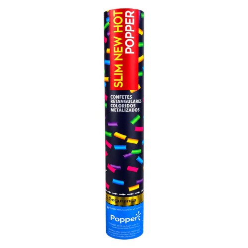 Festas lança confete slim popper metalizado colors Festas lança confete slim popper metalizado colors