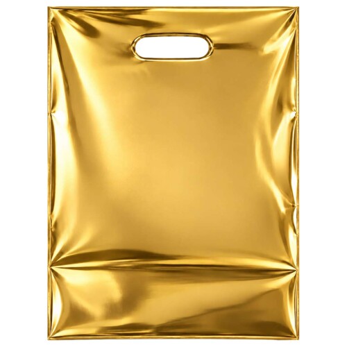 Festas sacola metalizada 20x29cm com 10 unidades ouro