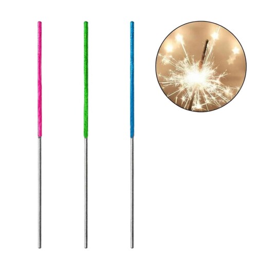 Festas vela estrela faisca neon com 04 popper