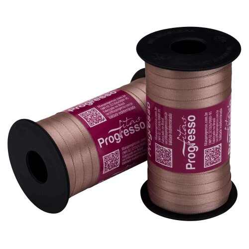Fita cetim simples 100mtx7mm chocolate 971