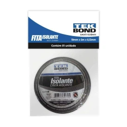 Fita isolante 19mmx5mt blister Tek Bond