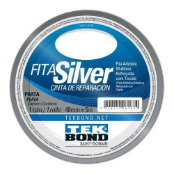 Fita silver prata 48mm x 05 metros Tek Bond