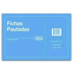 Ficha pautada 4x6 com 100 unidades 152x102mm