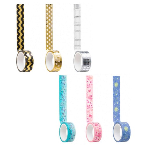 Fita adesiva decorativa 1,5cm x 3mt blister Fita adesiva decorativa 1,5cm x 3mt blister