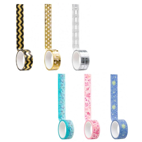 Fita adesiva decorativa 1,5cm x 3mt blister