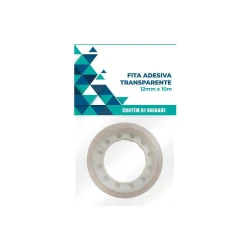Fita adesiva transparente 12mm x 10mt blister