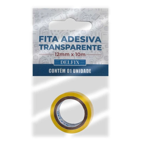 Fita adesiva transparente 12mm x 10mt blister