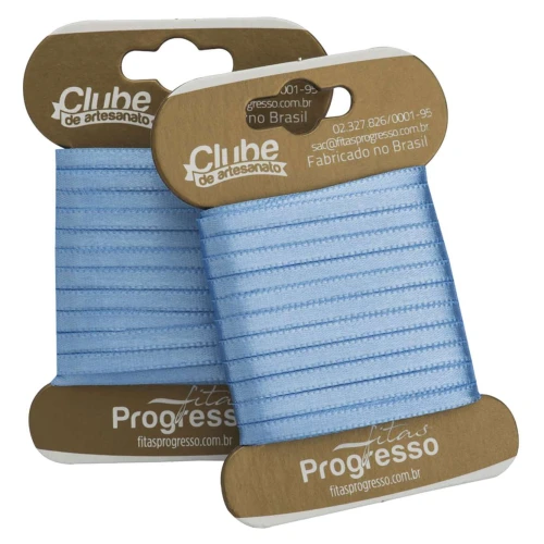 Fita cetim duplo 10mtx4mm azul celeste 246