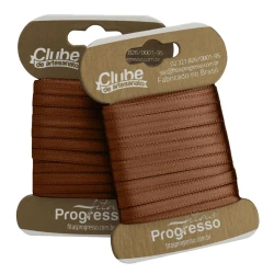 Fita cetim duplo 10mtx4mm marrom 391