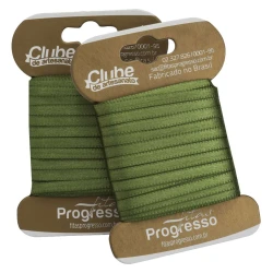 Fita cetim duplo 10mtx4mm verde militar 249