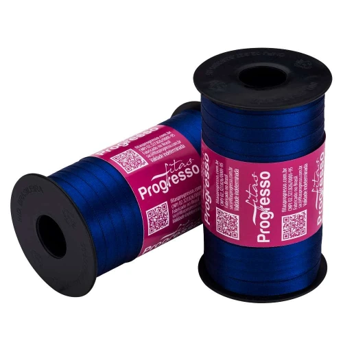 Fita cetim simples 100mtx7mm azul bic 1199