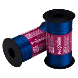 Fita cetim simples 100mtx7mm azul pavão 276