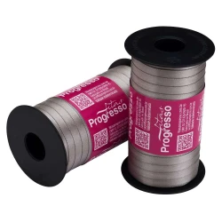 Fita cetim simples 100mtx7mm cinza 1222