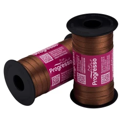 Fita cetim simples 100mtx7mm marrom café 340