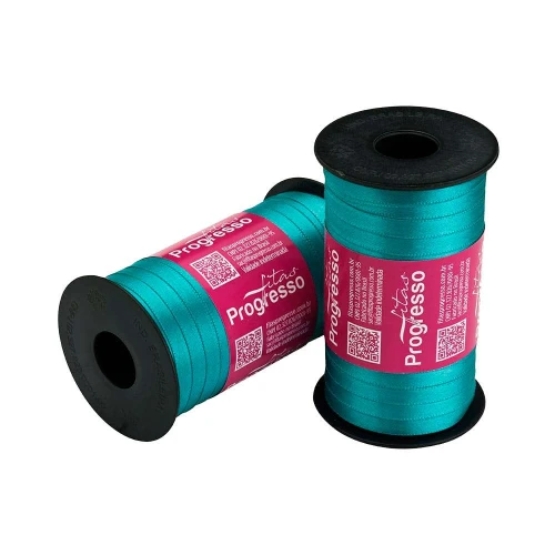 Fita cetim simples 100mtx7mm verde jade 1102