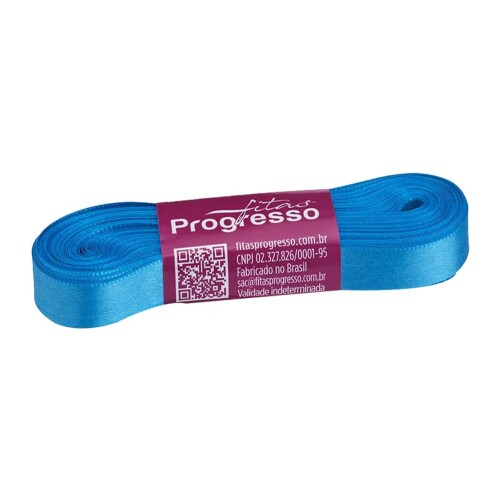 Fita cetim simples 10mtx10mm azul medio 1390