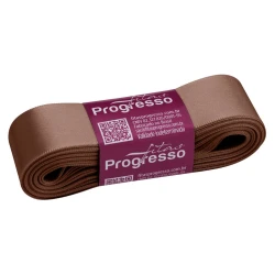 Fita cetim simples 10mtx10mm marrom 391