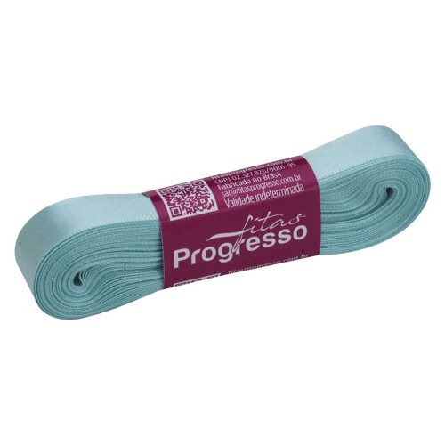 Fita cetim simples 10mtx15mm azul tiffany 247