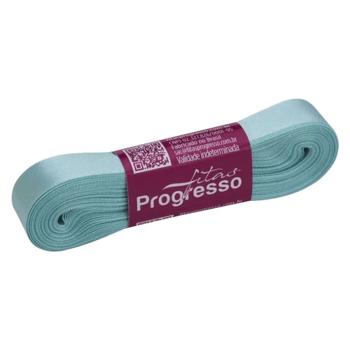 Fita cetim simples 10mtx15mm azul tiffany 247