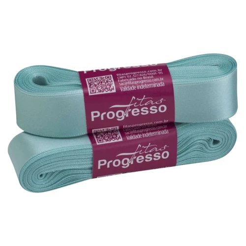 Fita cetim simples 10mtx22mm azul tiffany 247