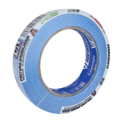 Fita crepe 24mm x 50m azul neon para pintura imobiliaria Adere