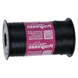 Fita de cetim simples 100mt x 07mm preto 219 Progresso CF001