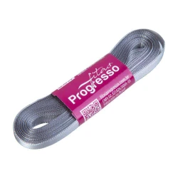 Fita de cetim simples 10mt x 07mm cinza 1222 Progresso