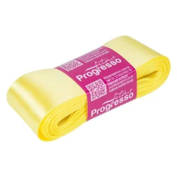 Fita de cetim simples 10mt x 38mm amarelo canário 242 Progresso CF009
