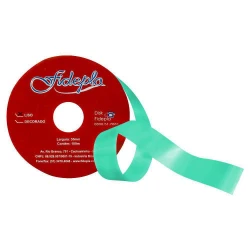Fita decorativa floricultura 35mm x 100mt verde Fidepla