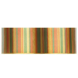 Fita decorativa plástica listrada colorida 30mm x 50mt