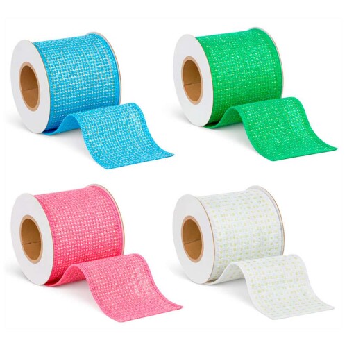 Fita juta colorida 6,3x270cm sortidas Fita juta colorida 6,3x270cm sortidas