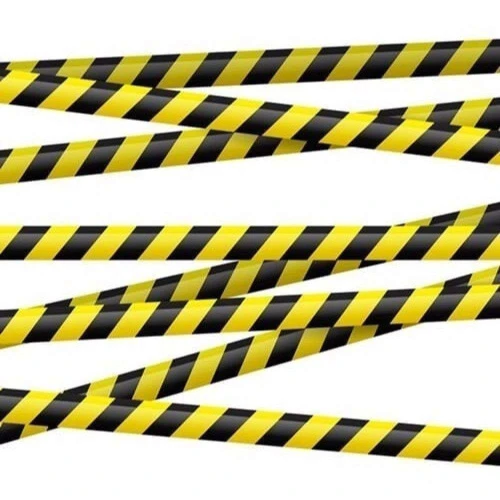 Fita plástica zebrada para demarcação 50mm x 100 metros Aliança