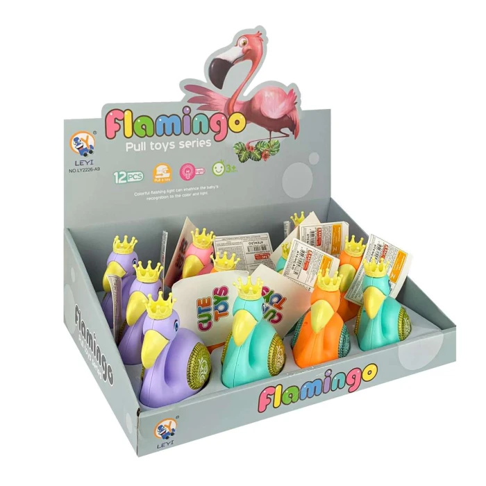 Flamingo divertido a corda sortidos Unitoys - Moinho Atacadista