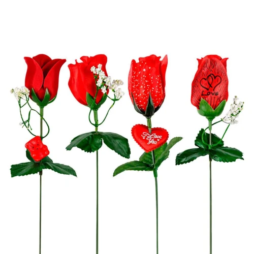 Flor botão rosa fechada sortidas