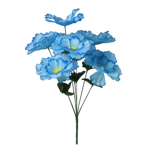 Flor buquê aberta com 07 galhos 52cm